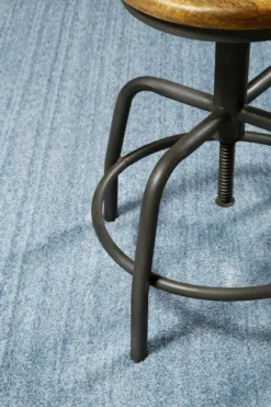 Esprit Teppich Hellblau meliert Hochflor
