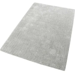 Esprit Teppich Hellgrau Creme meliert Hochflor