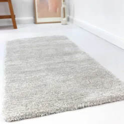 Esprit Teppich Hellgrau Creme meliert Hochflor