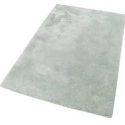 Esprit Teppich Hellgrau Grün Hochflor