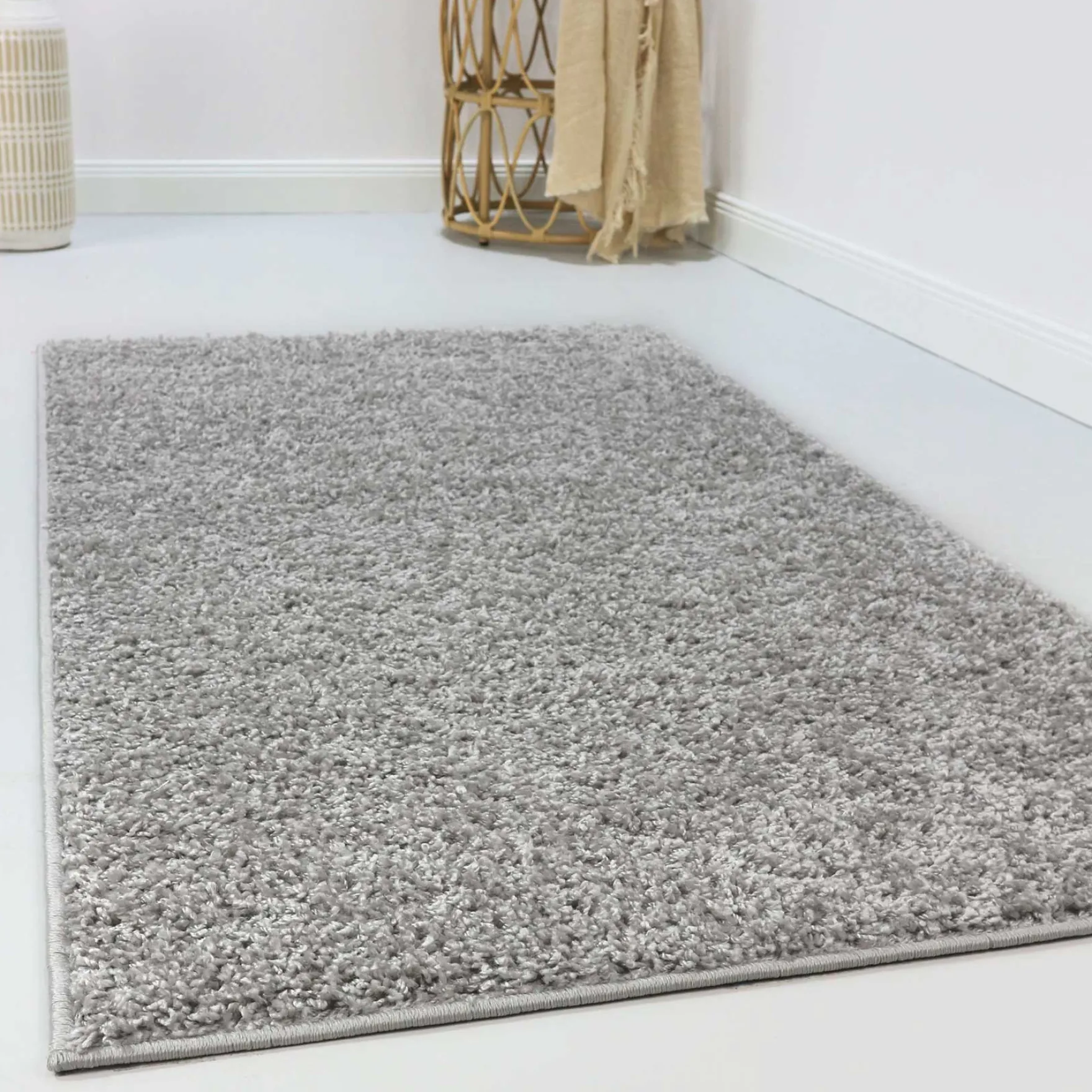 Esprit Teppich Hellgrau Hochflor "#Whisper Shag"