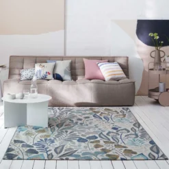 Esprit Teppich In- und Outdoor Blau Beige "Lilly"