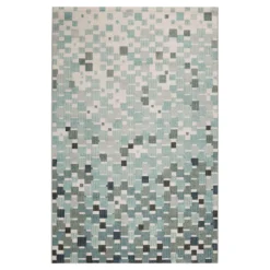 Esprit Teppich In- und Outdoor Blau Grün