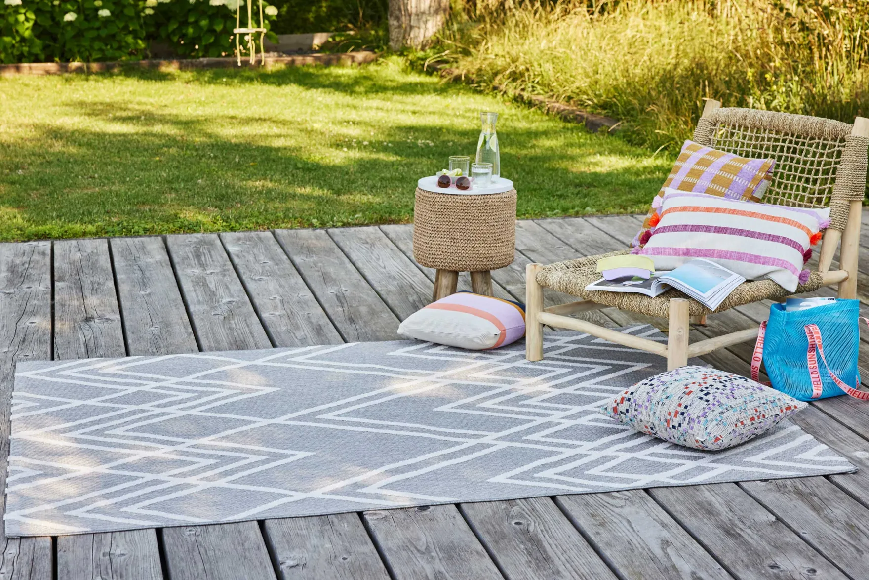 Esprit Teppich In- und Outdoor Grau "Rave"