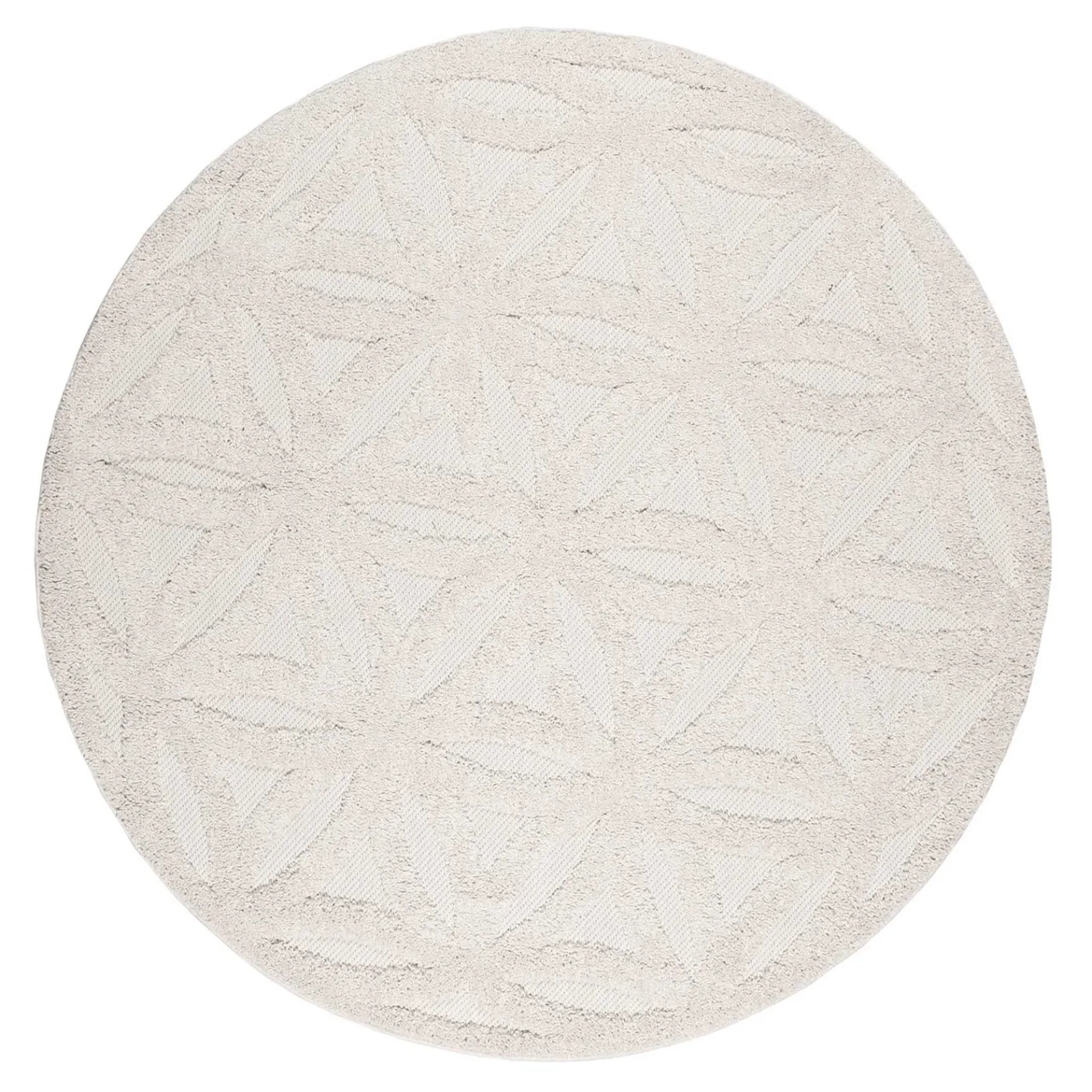 Esprit Teppich In- und Outdoor Rund Creme Beige "Shake"