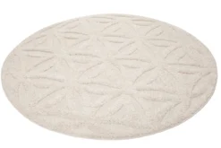 Esprit Teppich In- und Outdoor Rund Creme Beige "Shake"