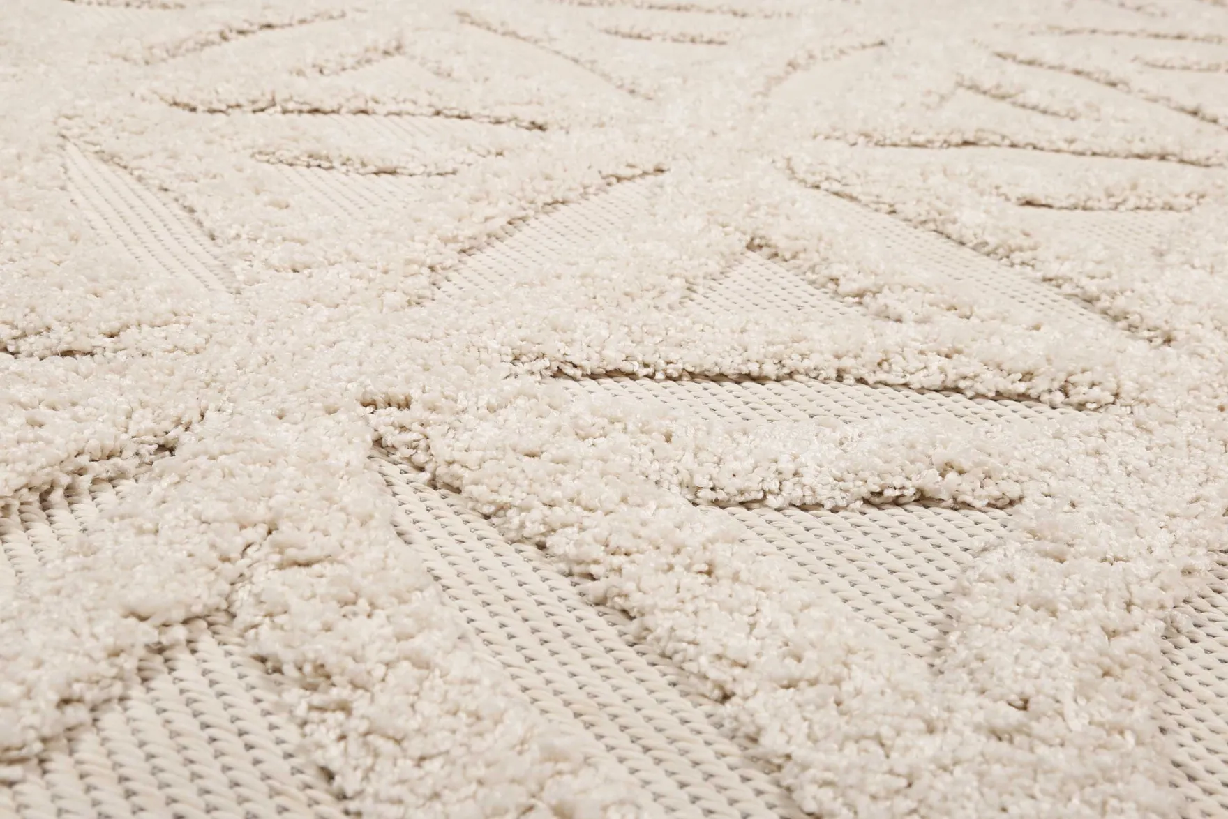 Esprit Teppich In- und Outdoor Rund Creme Beige "Shake"