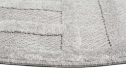 Esprit Teppich In- und Outdoor Rund Grau Silber "Spirit"
