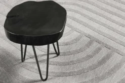 Esprit Teppich In- und Outdoor Rund Grau Silber 