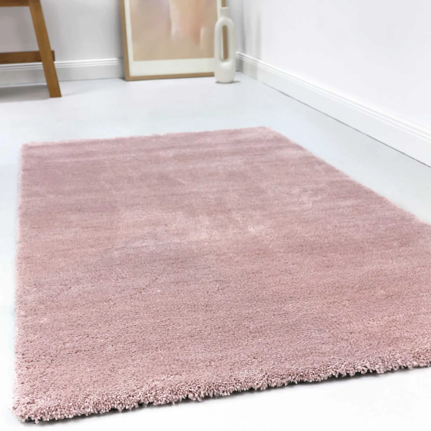 Esprit Teppich Rosa Creme Hochflor "Relaxx"