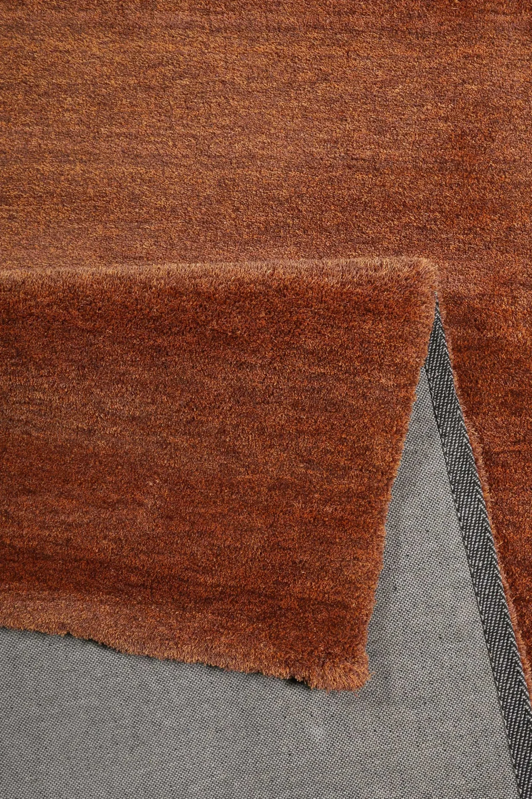 Esprit Teppich Rost Rot Hochflor "Loft"