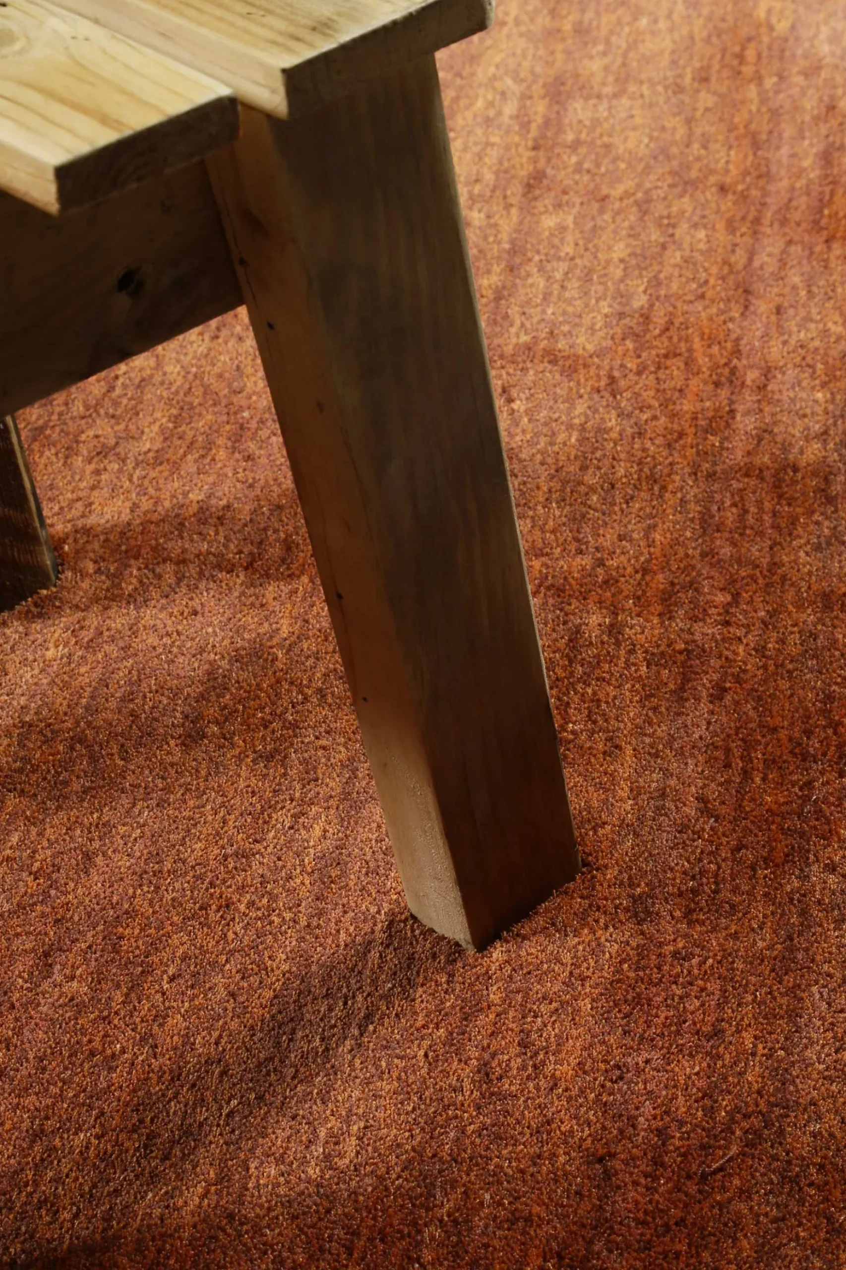Esprit Teppich Rost Rot Hochflor "Loft"