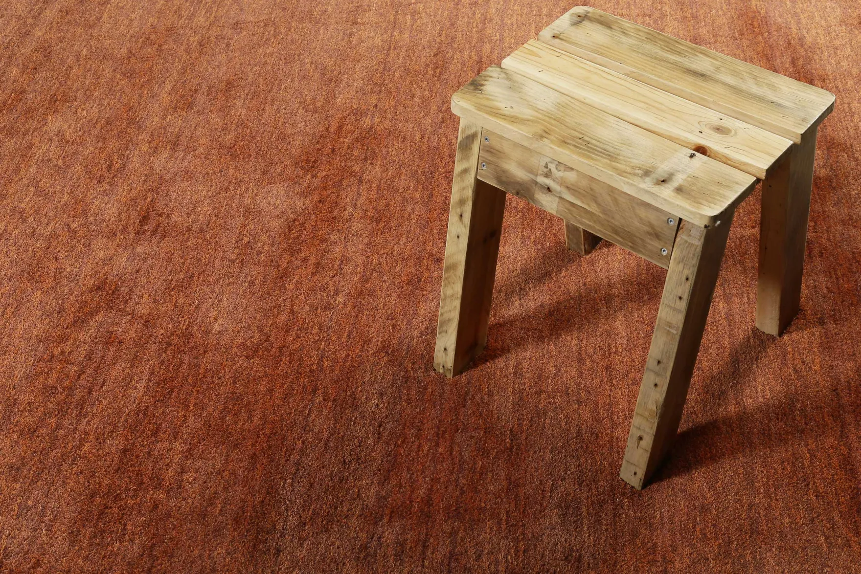Esprit Teppich Rost Rot Hochflor "Loft"