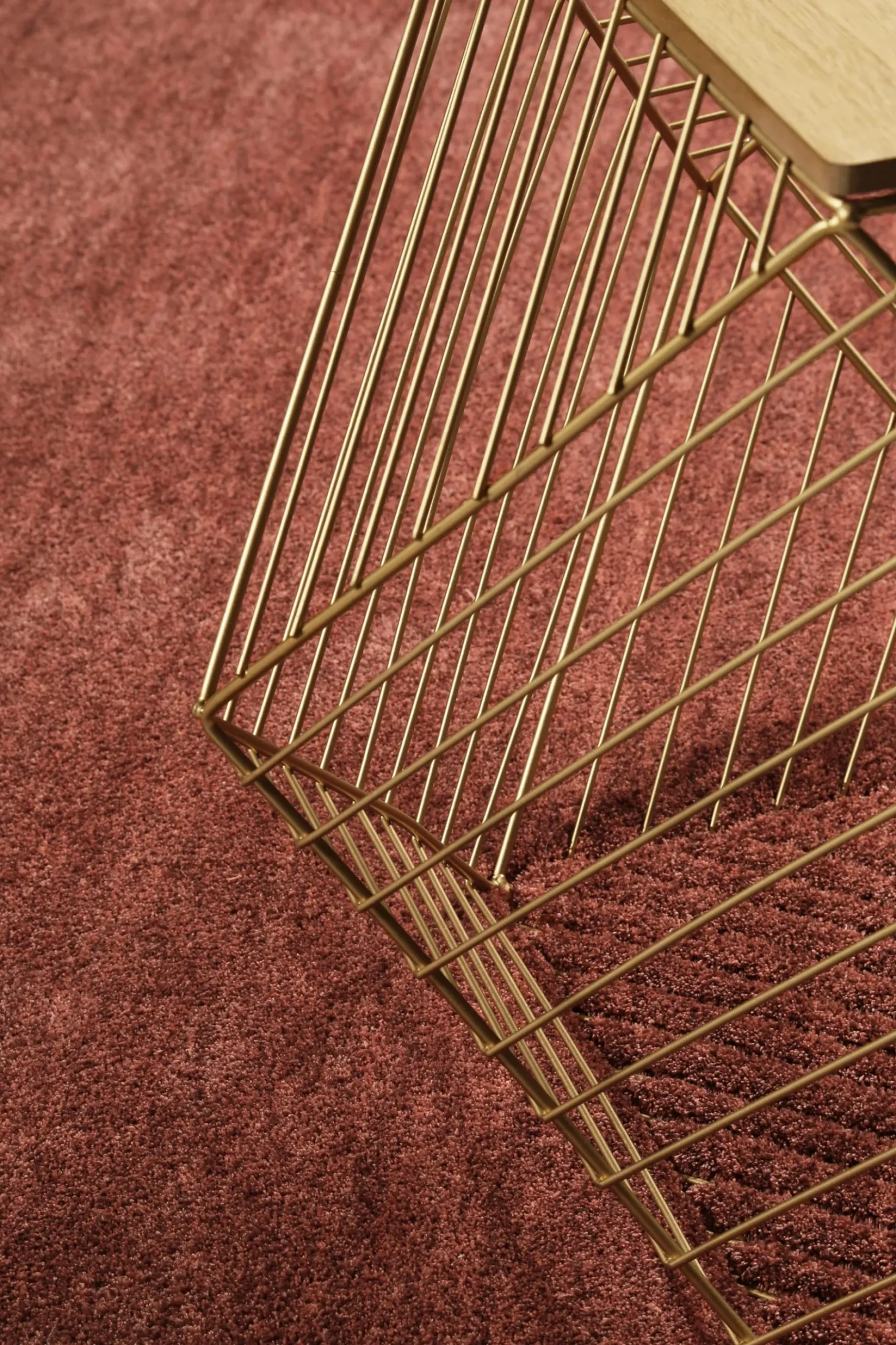 Esprit Teppich Rot Braun Hochflor "Loft"