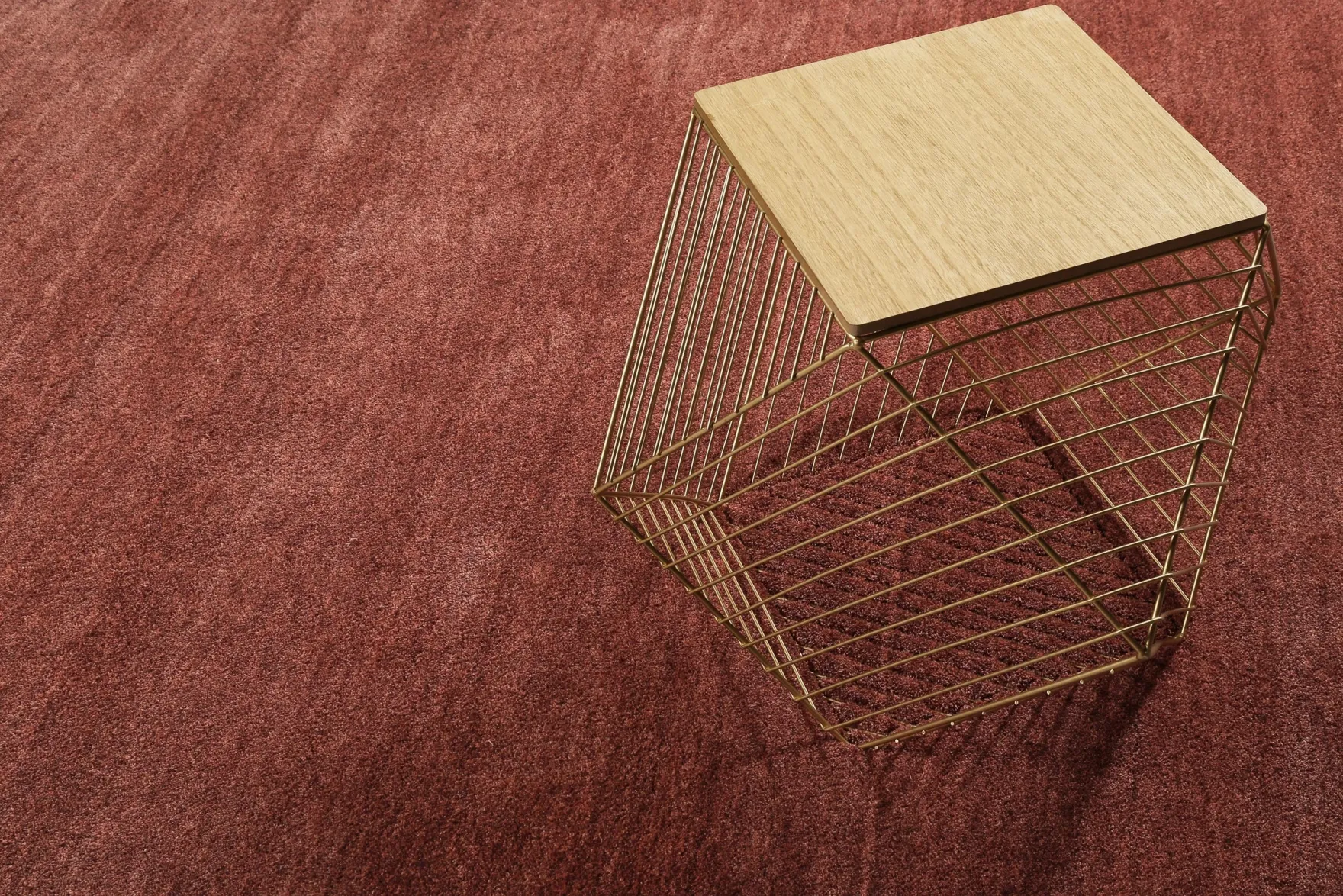 Esprit Teppich Rot Braun Hochflor "Loft"