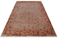 Esprit Teppich Rot Grau meliert Vintage