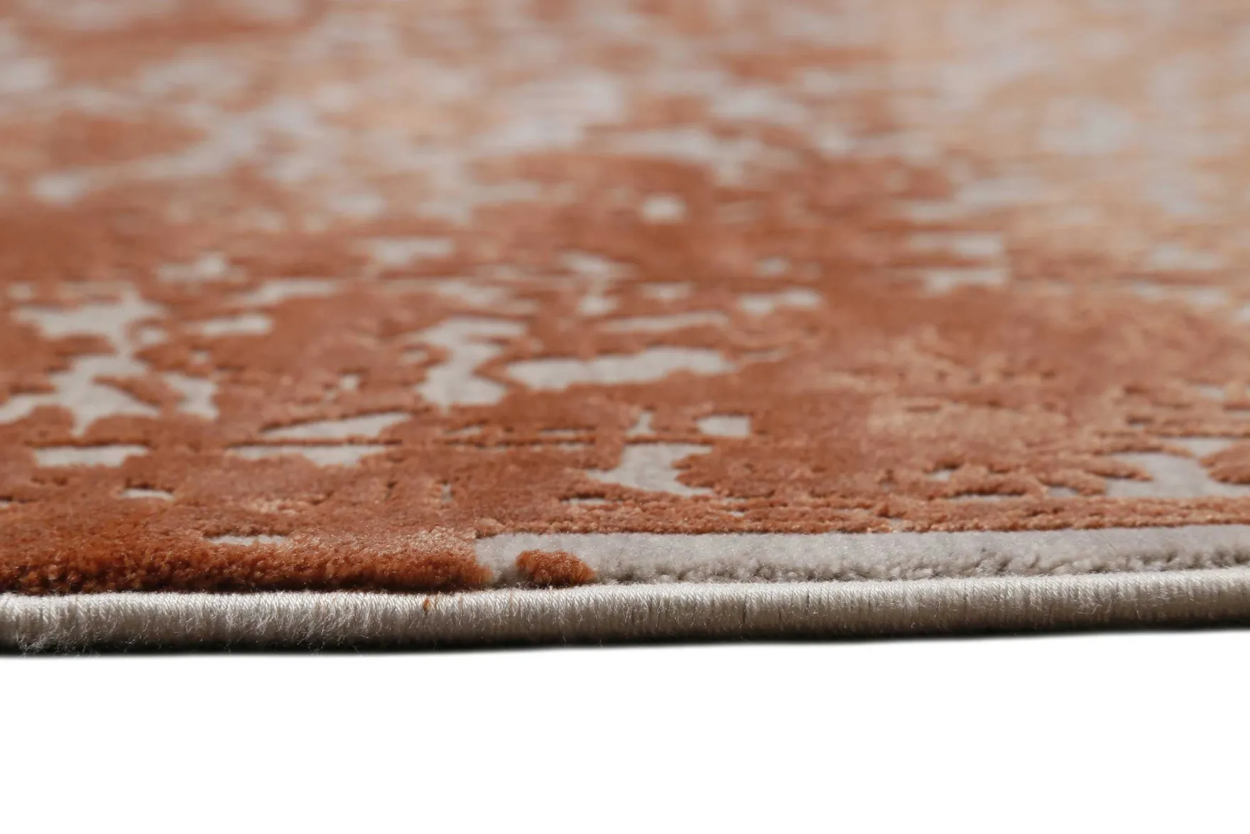 Esprit Teppich Rot Grau meliert Vintage "Florida"