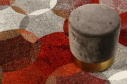 Esprit Teppich Rot Grau "Modernina"