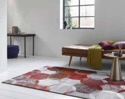 Esprit Teppich Rot Grau