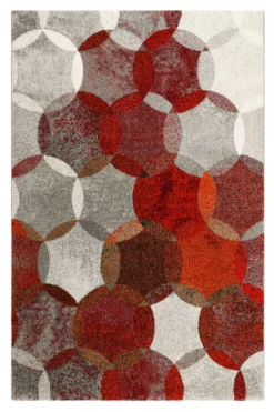 Esprit Teppich Rot Grau