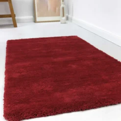 Esprit Teppich Rot Hochflor "Relaxx"