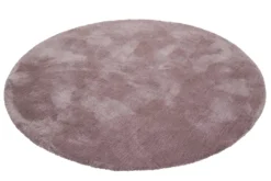 Esprit Teppich Rund Altrosa Flieder Hochflor "Relaxx"