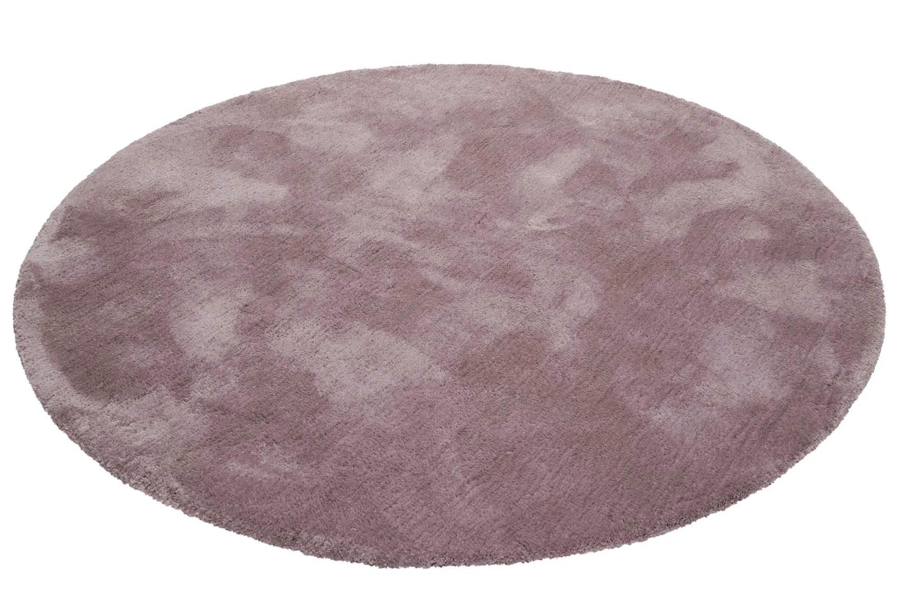 Esprit Teppich Rund Altrosa Flieder Hochflor "Relaxx"