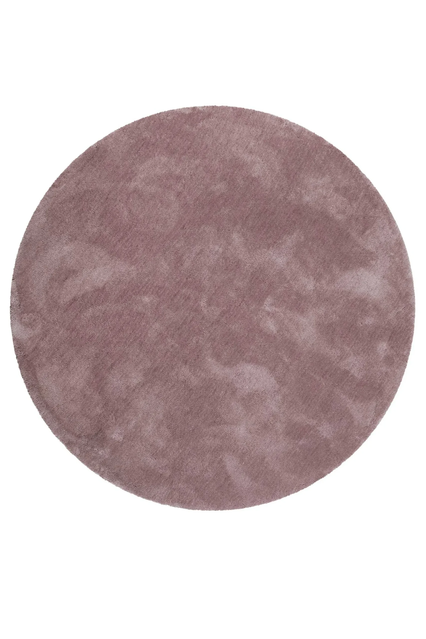 Esprit Teppich Rund Altrosa Flieder Hochflor "Relaxx"