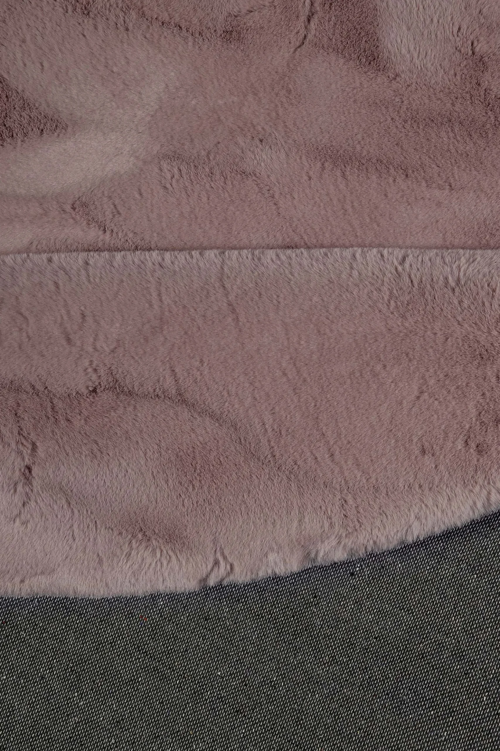 Esprit Teppich Rund Altrosa und sehr flauschig Hochflor "Alice"