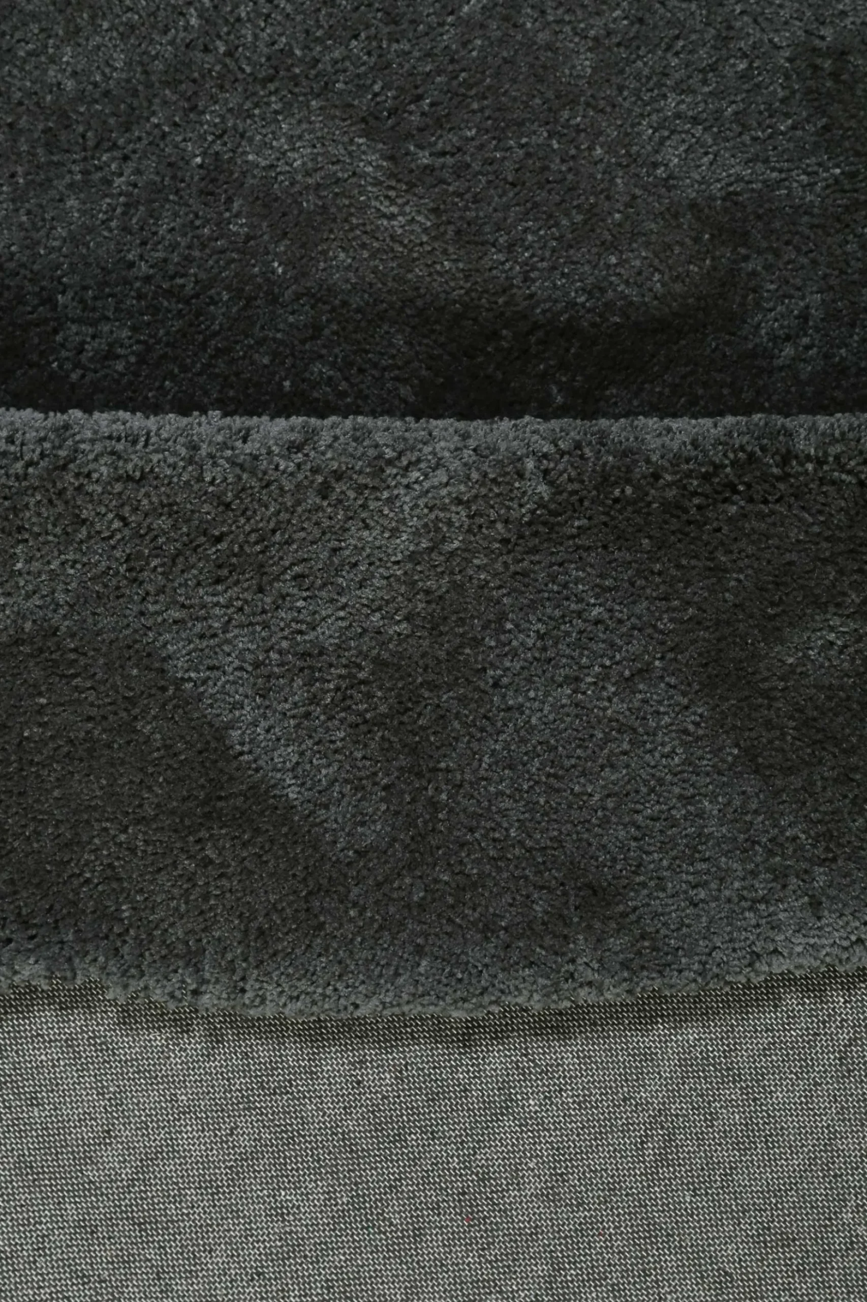 Esprit Teppich Rund Anthrazit Hochflor "Relaxx"
