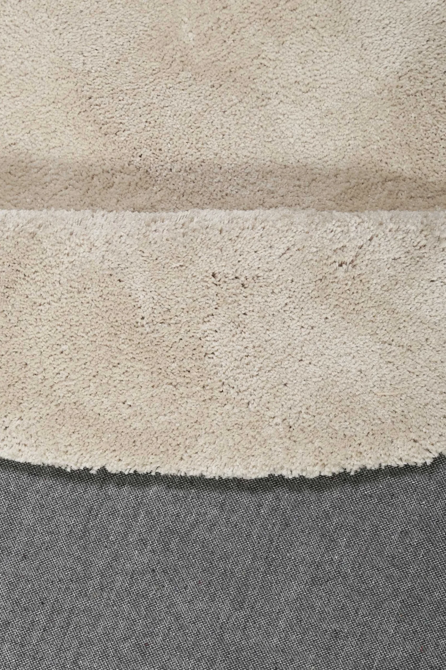 Esprit Teppich Rund Beige Hochflor "Relaxx"