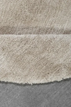 Esprit Teppich Rund Beige Sand meliert Hochflor 