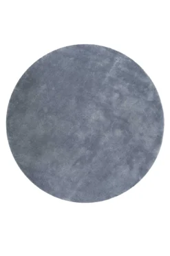 Esprit Teppich Rund Blau Grau Hochflor "Relaxx"