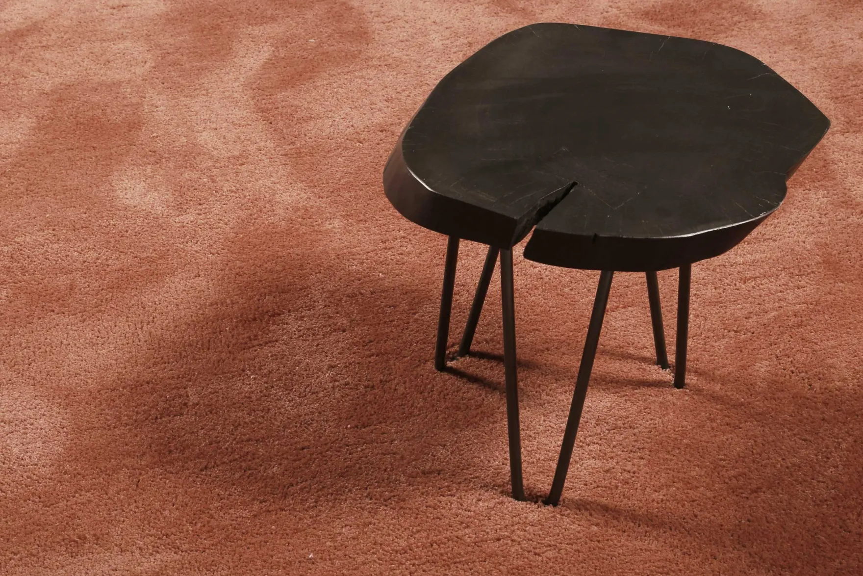 Esprit Teppich Rund Cognac Hochflor "Relaxx"