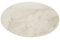 Esprit Teppich Rund Creme Beige und sehr flauschig Hochflor 