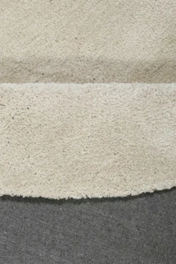 Esprit Teppich Rund Creme Beige meliert Hochflor 