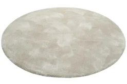 Esprit Teppich Rund Creme Beige Hochflor 