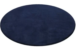 Esprit Teppich Rund Dunkelblau und sehr flauschig Hochflor