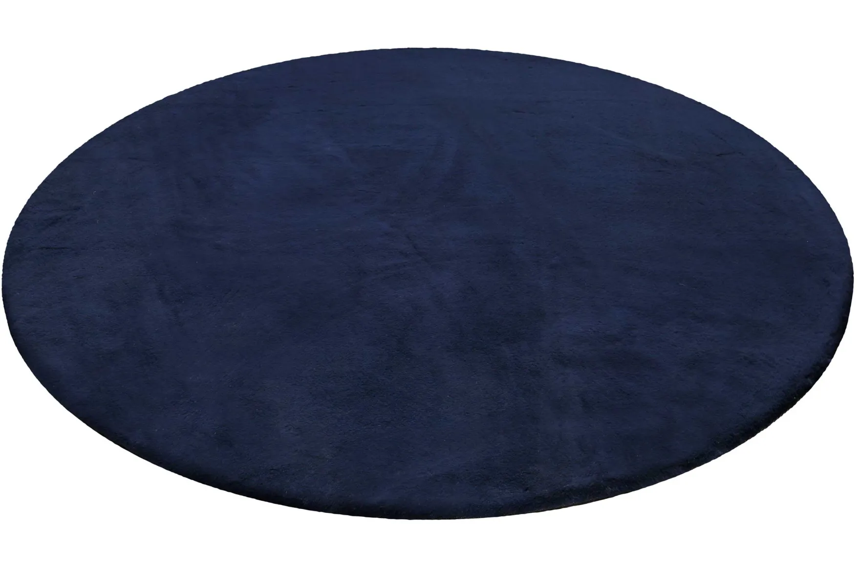 Esprit Teppich Rund Dunkelblau und sehr flauschig Hochflor "Alice"