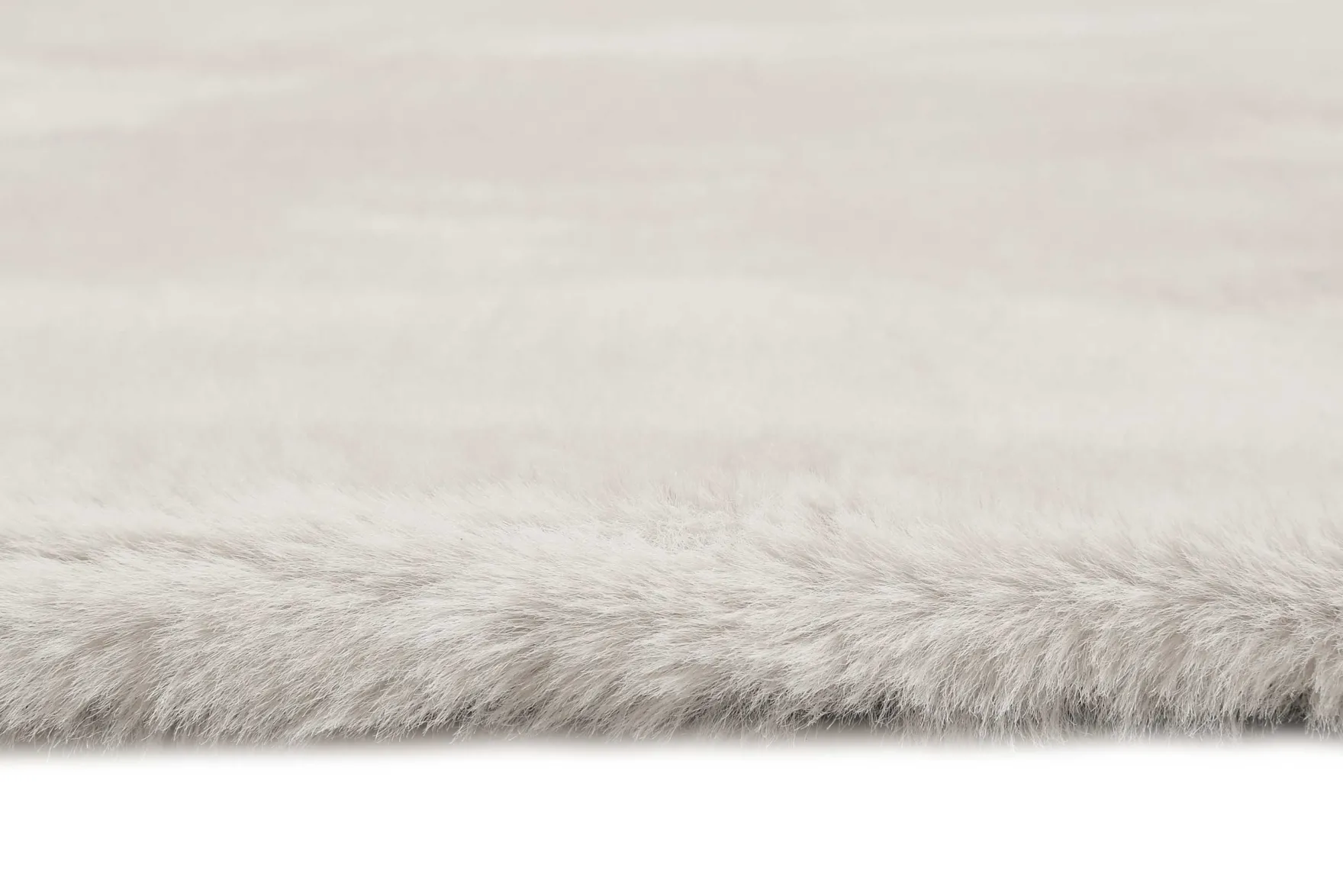 Esprit Teppich Rund Greige und sehr flauschig Hochflor "Alice"
