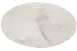 Esprit Teppich Rund Greige und sehr flauschig Hochflor