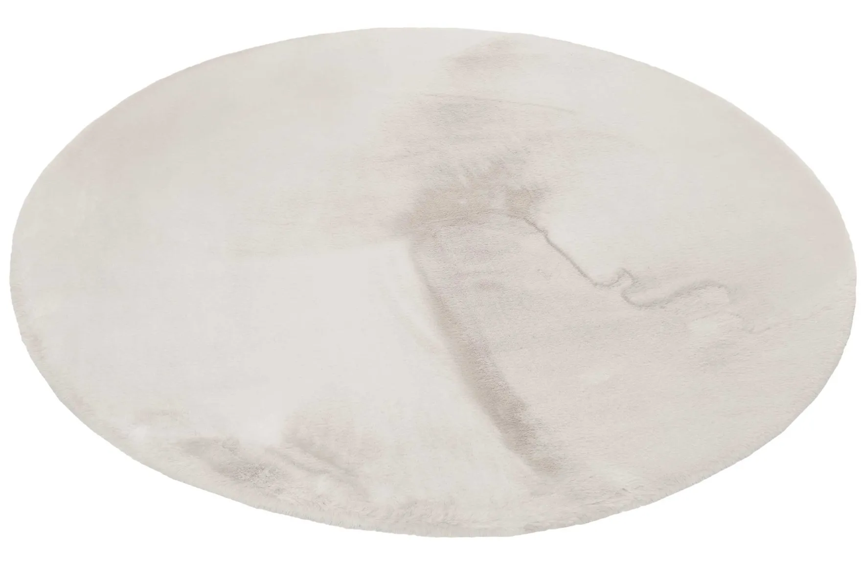 Esprit Teppich Rund Greige und sehr flauschig Hochflor "Alice"