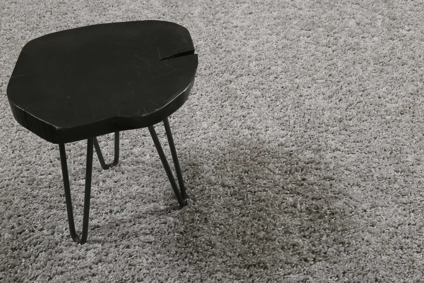Esprit Teppich Rund Hellgrau Hochflor "#Whisper Shag"