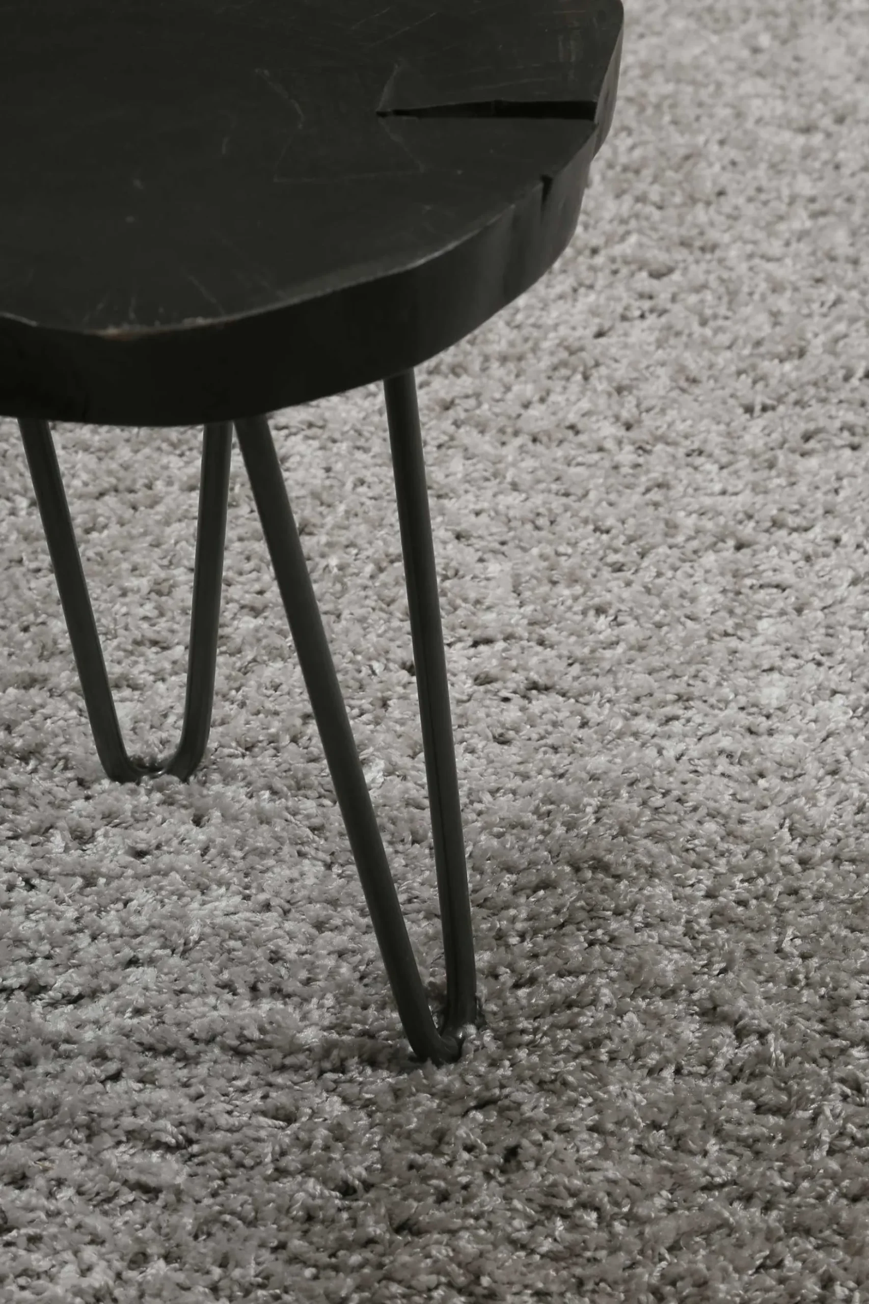 Esprit Teppich Rund Hellgrau Hochflor "#Whisper Shag"