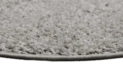 Esprit Teppich Rund Hellgrau Hochflor