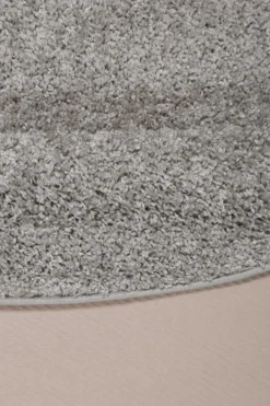 Esprit Teppich Rund Hellgrau Hochflor