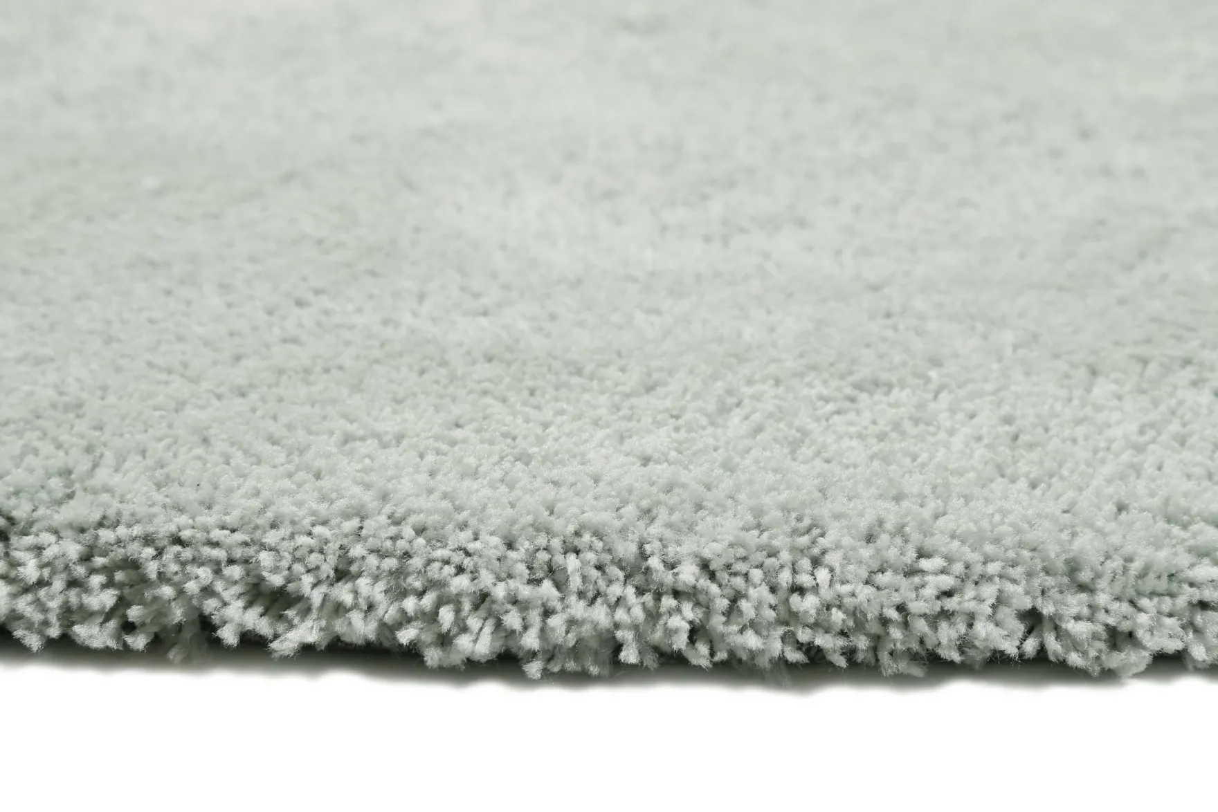 Esprit Teppich Rund Hellgrau Grün Hochflor "Relaxx"