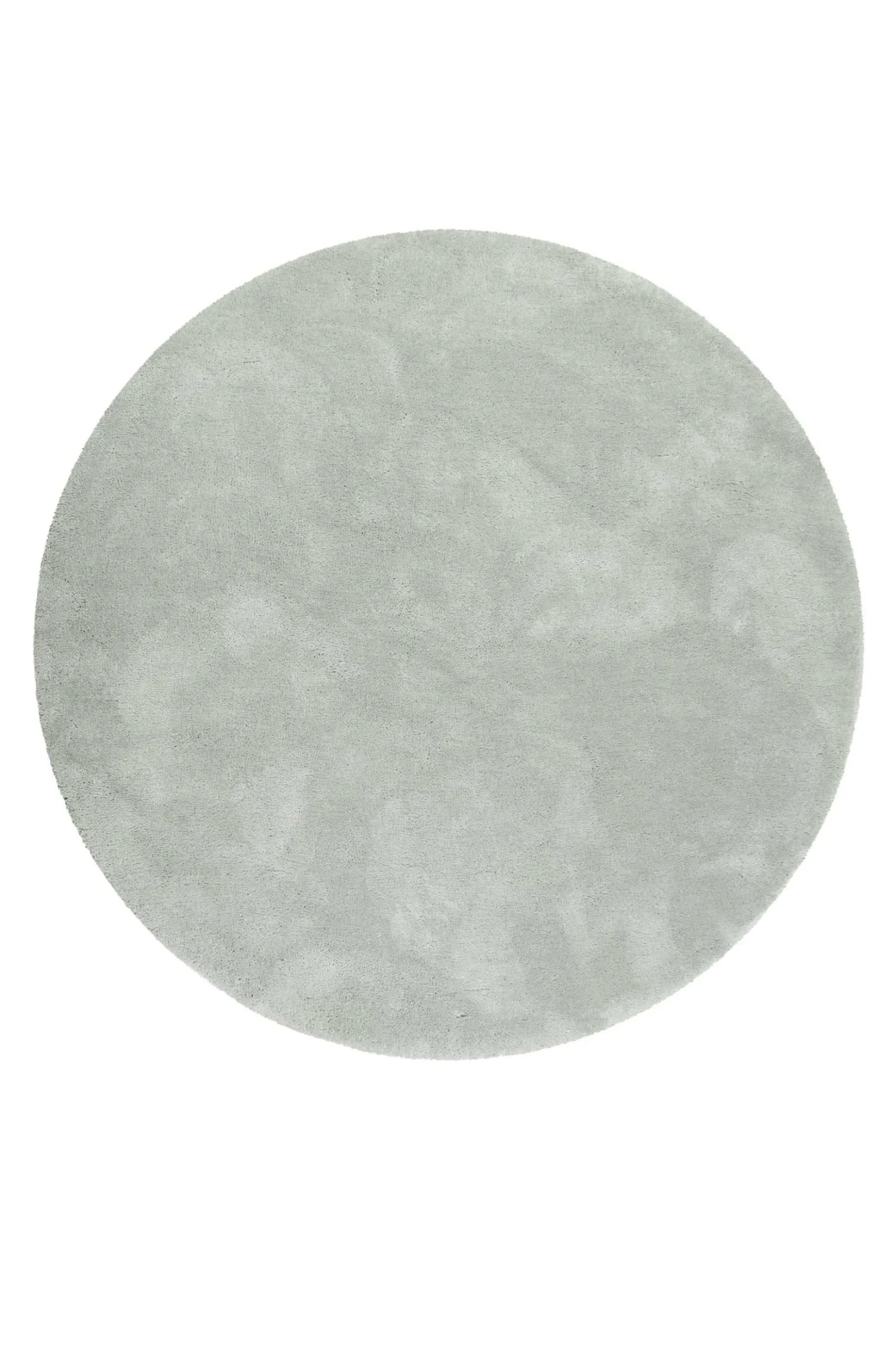 Esprit Teppich Rund Hellgrau Grün Hochflor "Relaxx"