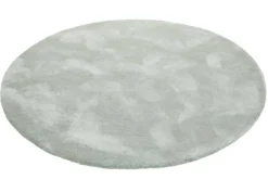 Esprit Teppich Rund Hellgrau Grün Hochflor