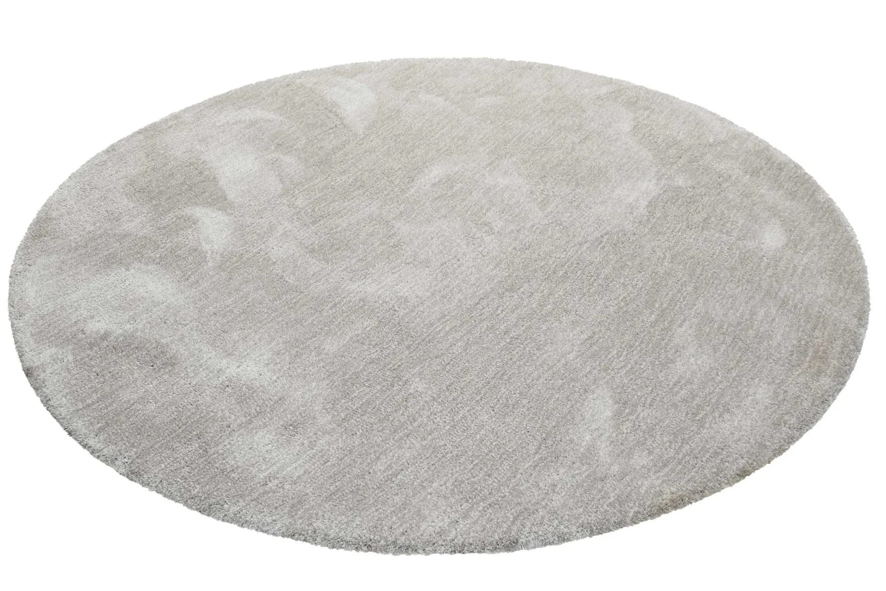 Esprit Teppich Rund Hellgrau Creme meliert Hochflor "Relaxx"